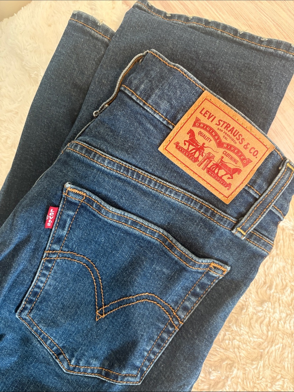 Levi's Indigo Wedgie Straight Jeans